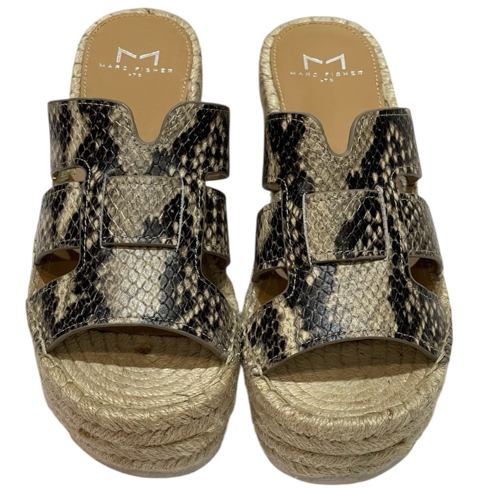 Marc Fisher Robbyn Python Espadrille Wedge Bohemi… - image 4